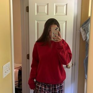 Forever 21 Red Crew Neck